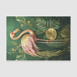 Papel De Seda Blushing Flamingo Ghear Dourado, Elegante