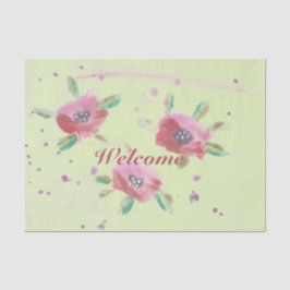 Papel De Seda Boas-vindas a eventos floridos