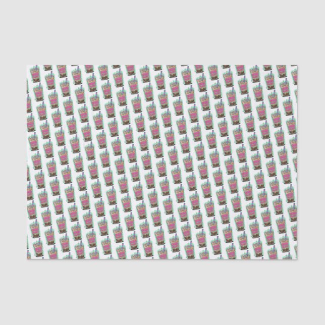 Papel De Seda Boba Blast – Sip or Die! Tissue Paper (Frente )