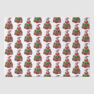 Papel De Seda Bobo Engraçado Natal Papai Noel Elf Kid