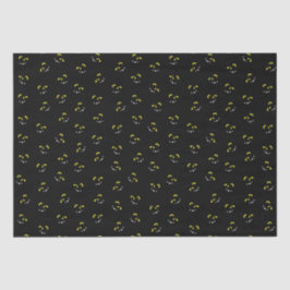 Papel De Seda Bobo face monstro do Dia das Bruxas - preto