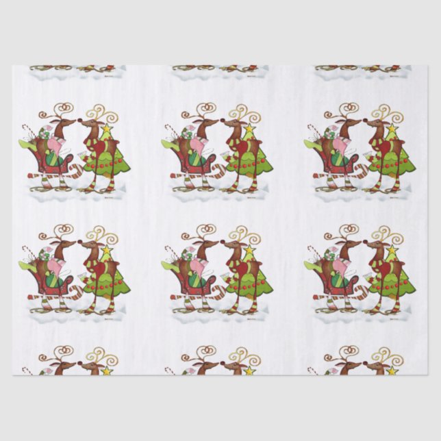 Papel De Seda Bobo Whimsey Christmas Mooks (Frente )