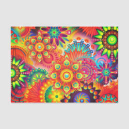 Papel De Seda Boho abstrato