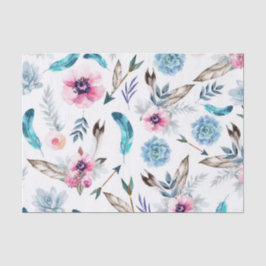 Papel De Seda Boho Chic Floral Menina Boho