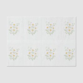 Papel De Seda Boho Daisy Silly Goose Sage Green Baby Shower