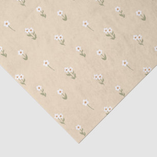 Papel De Seda Boho Flores Silvestres Floral Delicado Cottagecore