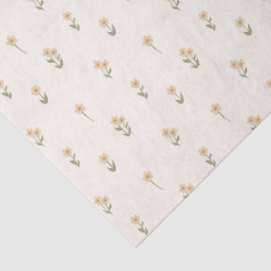 Papel De Seda Boho Flores Silvestres Floral Ditsy Cottagecore Be
