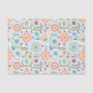 Papel De Seda Boho fofo pastel
