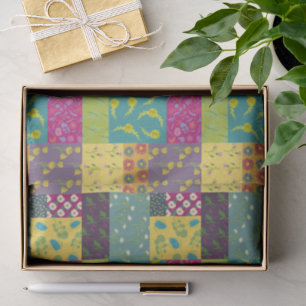 Papel De Seda Boho Maximalist Patchwork Quilt Bonito Floral