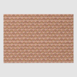 Papel De Seda Boho Mystic Eye Rainbow Tan Background