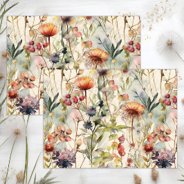 PAPEL DE SEDA BOHO PRIMAVERA WILDFLOWER DECOUPAGE