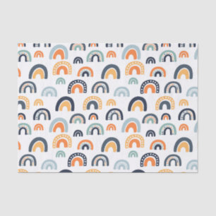 Papel De Seda Boho Rainbow Pattern