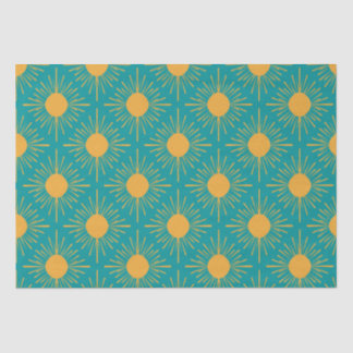 Papel De Seda Boho Ray de Sun Turquoise