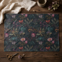 Boho Romântico Decoupage Floral Rosa e Verde