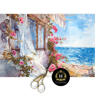 Papel De Seda Boho Rosa Dreamcatcher Coastal Decoupage