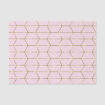Boho Rosa Hexágono Dourado Geométrico Glam 16 Doce