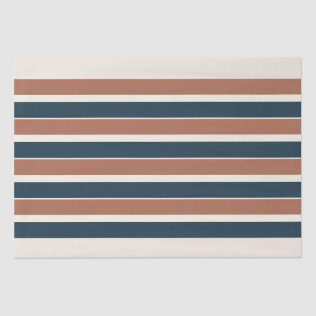 Papel De Seda Boho Rustic e Marinhos Stripes (Frente )