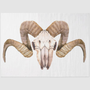 Papel De Seda Boho Skull and Flowers Series Design 2