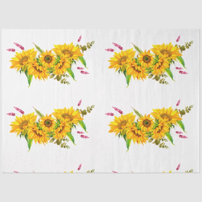 Papel De Seda Boho Skull and Flowers Series Design 5 (Frente )