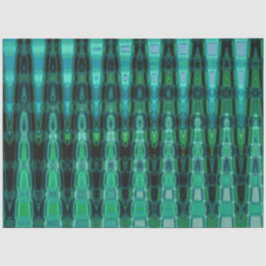 Papel De Seda Boho Teal Abstrato Decoupage