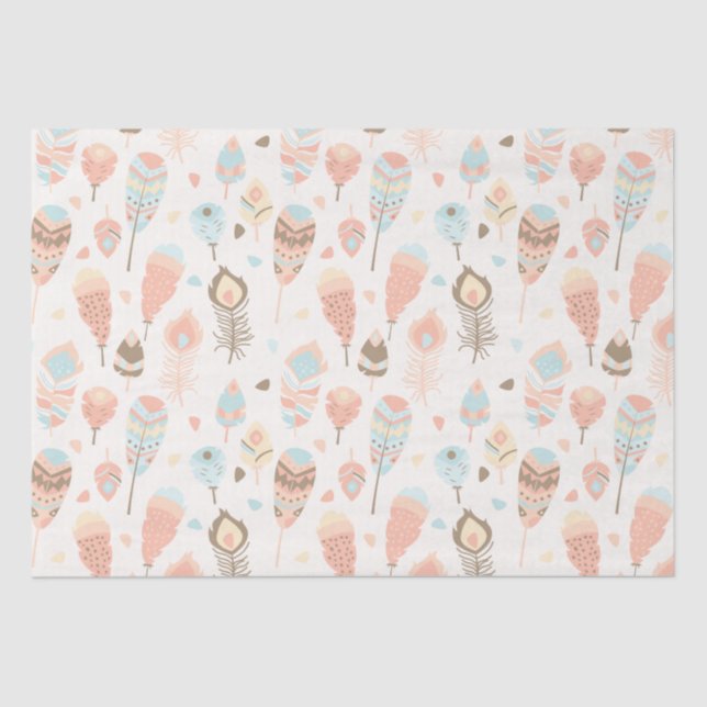 Papel De Seda Boho Tribal Woodland - Festa para Animais - Bag (Frente )