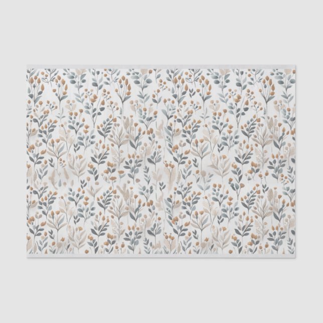 Papel De Seda Boho Wildflower (Frente )