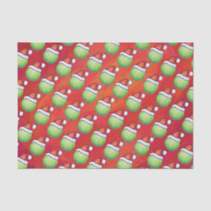 Papel De Seda Bola de tênis no teste padrão do chapéu do papa