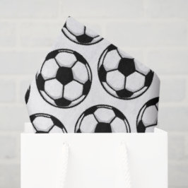 Papel De Seda Bolas de Futebol Brancas Pretas Time Esportivo Ani