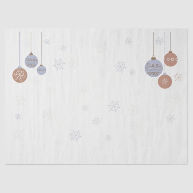 Papel De Seda Bolas de Natal (Frente )