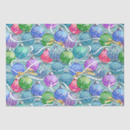 Papel De Seda Bolas de Natal Festivas