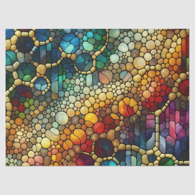 Papel De Seda Bolhas de Arco-íris (Frente )