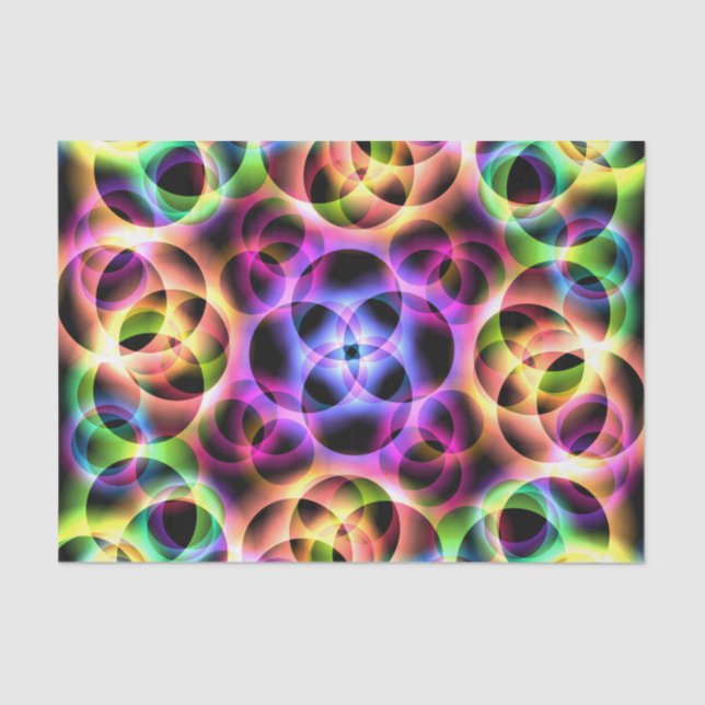 Papel De Seda Bolhas de Arco-íris Duas (Frente )