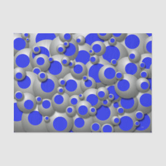 Papel De Seda Bolhas de bolhas - Papel-Padrão Real Azul