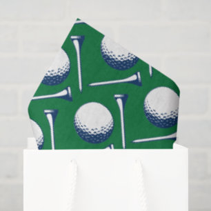 Papel De Seda Bolhas de Golf Camisetas Verdes Azuis