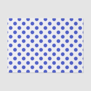 Papel De Seda Bolinhas azuis