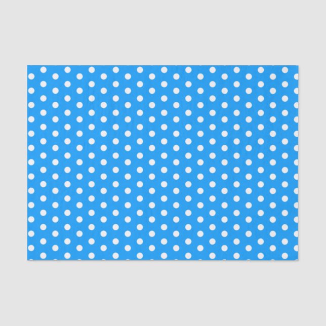 Papel De Seda Bolinhas azuis (Frente )