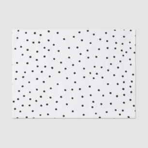 Papel De Seda Bolinhas bonitos da aguarela preta chique moderna
