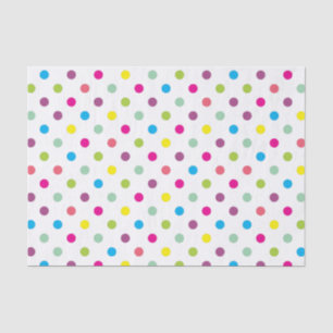 Papel De Seda Bolinhas coloridas