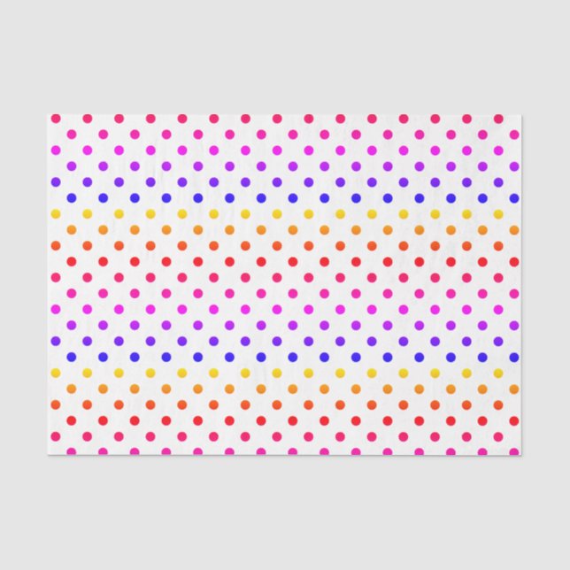 Papel De Seda Bolinhas coloridas (Frente )