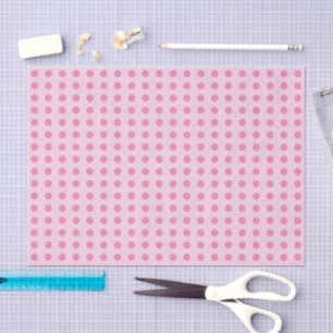 Papel De Seda Bolinhas com pontos claros e cor-de-rosa escuro