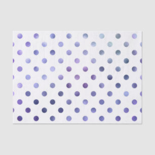 Papel De Seda Bolinhas de Folhas de Azul, Violeta-Roxo, Metálic