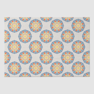 Papel De Seda Bolinhas De Laranjas E Limões De Verão Do Egeu