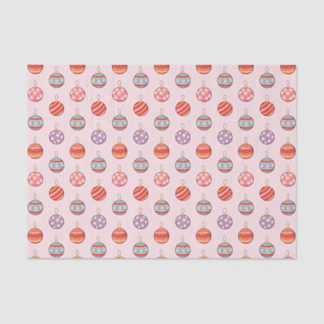Papel De Seda Bolinhas de Natal (Frente )