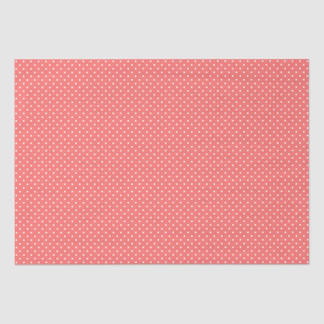 Papel De Seda Bolinhas de Papel/Pêssego (Frente )