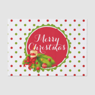 Papel De Seda Bolinhas e Decorações Feliz Natal
