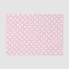 Papel De Seda bolinhas em rosa pastel