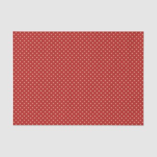 Papel De Seda Bolinhas Esbranquiçadas em Vermelho
