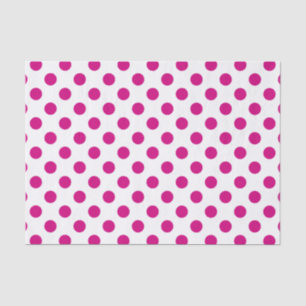 Papel De Seda bolinhas Fuchsia