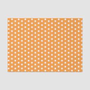 Papel De Seda Bolinhas laranja