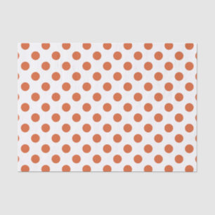 Papel De Seda bolinhas laranja queimadas